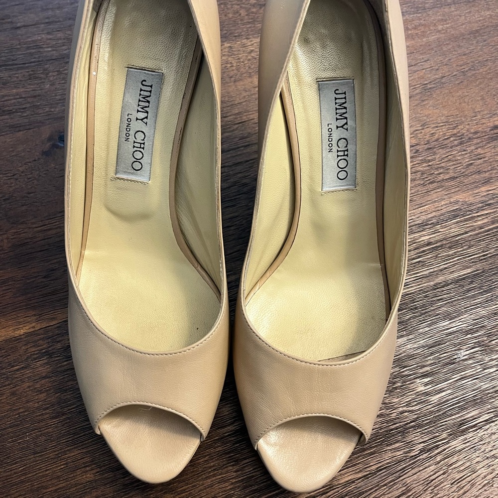 Jimmy Choo Peek a boo heels Size 40 1/2